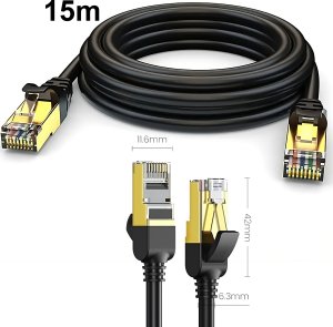 Retoo KABEL SIECIOWY LAN ETHERNET RJ45 CAT6A 6A UTP 15M 16