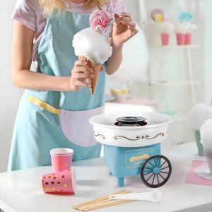 Retoo WATA CUKROWA MASZYNA DO WATY CUKROWEJ DOMOWA MASZYNKA PATYCZKI 15