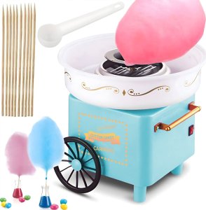 Retoo WATA CUKROWA MASZYNA DO WATY CUKROWEJ DOMOWA MASZYNKA PATYCZKI 2