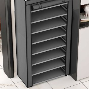 Retoo SZAFKA REGAŁ NA BUTY TEKSTYLNA DUŻA MATERIAŁOWA SKŁADANA ORGANIZER 9 PÓŁEK 8