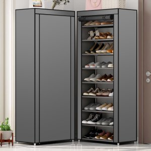 Retoo SZAFKA REGAŁ NA BUTY TEKSTYLNA DUŻA MATERIAŁOWA SKŁADANA ORGANIZER 9 PÓŁEK 9