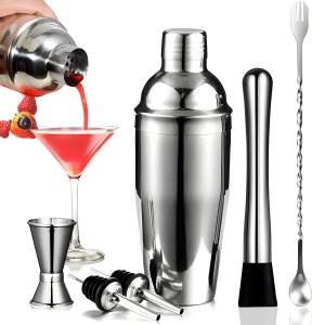 Retoo ZESTAW BARMAŃSKI SHAKER DO DRINKÓW 750ML 6 EL 1