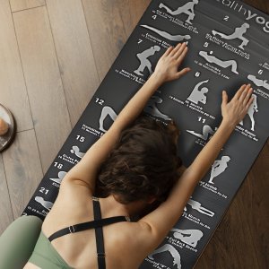 Alogy MATA DO JOGI ĆWICZEŃ FITNESS PILATES GIMNASTYCZNA ANTYPOŚLIZGOWA 5