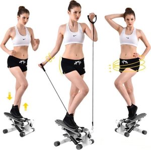 Logit STEPPER STEPER PROSTY Z LINKAMI DO ĆWICZEŃ LICZNIK LCD REGULACJA FITNESS 11