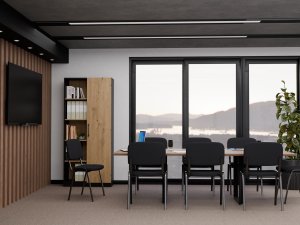 Topeshop ZESTAW 4x KRZESŁO ISO KONFERENCYJNE CZARNE 2