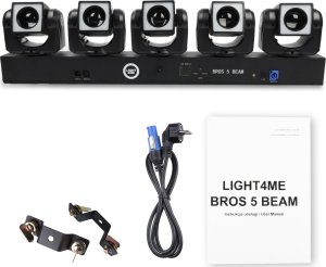 LIGHT4ME EFEKT ŚWIETLNY LED 5x GŁOWICA RUCHOMA GŁOWA LED OŚWIETLENIE SCENICZNE 5