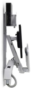 Ergotron Ergotron Sit-Stand Combo System Mit CPU-Halter klein - Befestigungskit (Tastatur-Tablett, CPU Wandhalterung, einstellbarer Monitorarm) - fur LCD-Display / PC-Ausrustung - kleiner CPU-Halter - Aluminium, hochwertiger Kunststoff - weiss - Bildschi 2