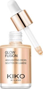 Shiseido KIKO Milano Glow Fusion Highlighting Drops metaliczny rozświetlacz do twarzy w płynie 03 Gold Mine 10ml 1