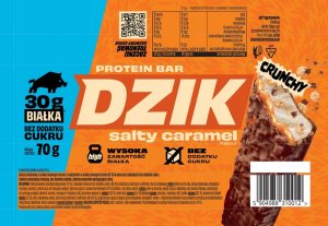 Wk Dzik WKDZIK Dzik Protein Bar 70g Salty Caramel 3