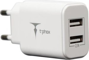 Ładowarka T-Phox ŁAD SIEC T-PHOX POCKET CHARGER 2xUSB 2.1A WHITE 1