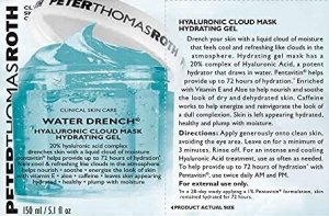 Peter Thomas Roth Peter Thomas Roth, Water Drench, Hydrating, Hyaluronic Acid, Gel Mask, For Face, 150 ml For Women 2