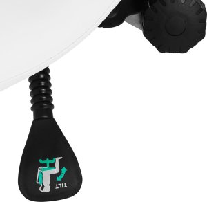 Activeshop Taboret kosmetyczny 1004 Giovanni złoto biały 7