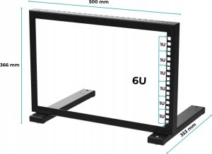 STALFLEX STOJAK RACK STR19-6U-B STALFLEX 1