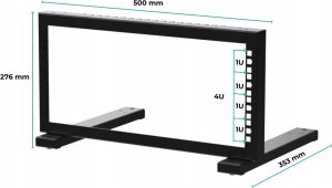 STALFLEX STOJAK RACK STR19-4U-B STALFLEX 1