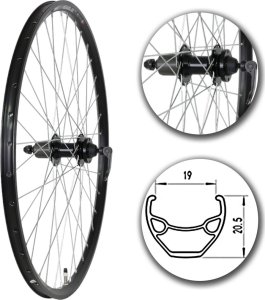 Omnigena Koło tył 27,5" PA/O Alu, stożek, DISC, QR Shimano 8/13 1