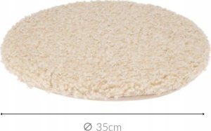 Home Styling Collection Poduszka na krzesło okrągła TEDDY boucle, Ø 35 cm 2