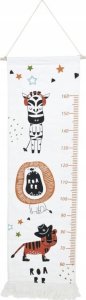 Home Styling Collection Miarka wzrostu na ścianę płócienna z frędzlami, do 160 cm wzrostu, 40 x 140 cm 1