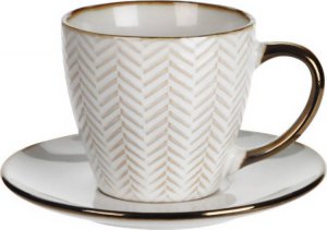 London Durable Porcelain Filiżanka do kawy herbaty ze spodkiem DUNE, 210 ml 1