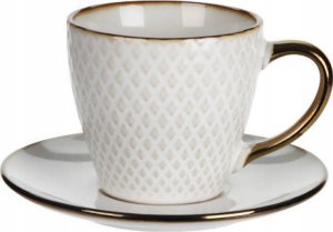 London Durable Porcelain Filiżanka do kawy herbaty ze spodkiem DUNE, 210 ml 1