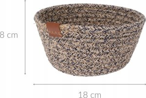 Home Styling Collection Kosz do przechowywania, pleciony z bawełny, 18 x 8 cm 2