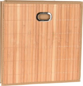 Storage Solutions Pojemnik do przechowywania z bambusowym przodem i uchwytem, 31 x 31 x 30,5 cm 2