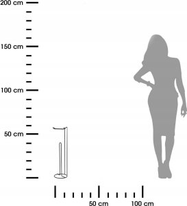 Bathroom Solutions Stojak na papier toaletowy, metalowy, czarny, 54 cm 3