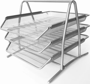 Stickn Brevbakkesæt tråd metal MESH m/3 bakker sølv 2