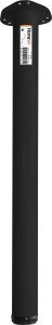 Home It Home>it® rund bordben med stilleskrue Ø60 mm x 70 cm sort 1
