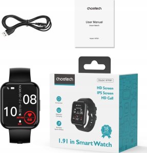 Smartwatch Choetech Smartwatch Choetech WT001 z funkcją odbierania połączeń IP67 - czarny 5