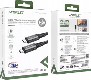Kabel USB Acefast USB-C - USB-C 1 m Czarny (6974316282631) 4