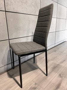 Lugano Krzesło tapicerowane VALVA FABRIC GREY 1