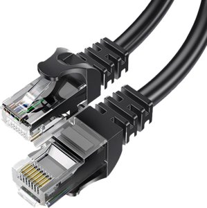 BestLan Patchcord BESTLAN kabel sieciowy LAN RJ-45 UTP kat. 5e Czarny 0,2 metra 1