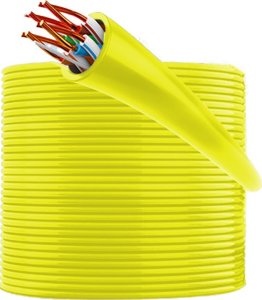 BestLan Patchcord BESTLAN kabel sieciowy LAN RJ-45 UTP kat. 5e Żółty 100 metrów 1