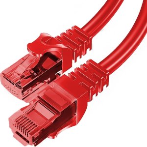 BestLan Patchcord BESTLAN kabel sieciowy LAN RJ-45 UTP kat. 5e Czerwony 5 metrów 1