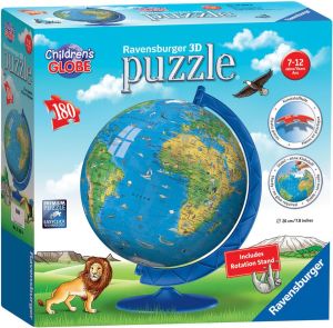 Ravensburger Puzzle kuliste 180el Globus po angielsku 1