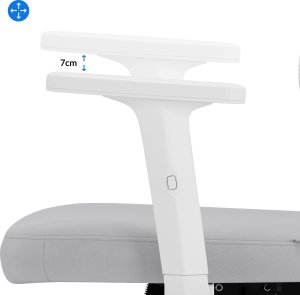 Krzesło biurowe SENSE7 Veno Białe 7