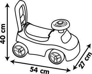 Smoby Jeździk Ride-On z klaksonem, różowy (720542WEB) 6