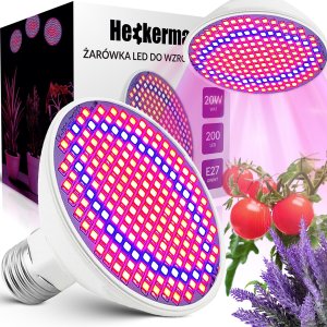 Heckermann Żarówka LED plant Heckermann 200LED 18WLED - 20W 1