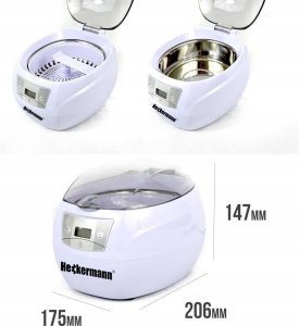 Myjka ciśnieniowa Heckermann Zestaw Myjka ultradźwiękowa JP-900S 0,75L + Płyn 1L 12