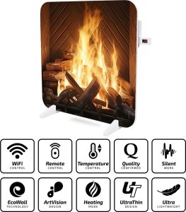 Grzejnik Cronos Panel grzewczy IR CRONOS Titanium CR-500TWP - NADRUK KOMINEK 3