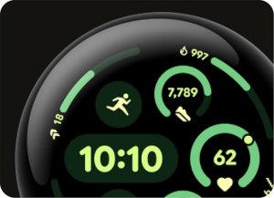 Smartwatch Google Pixel Watch 3 (45mm) WiFi obsidian 4