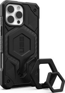 UAG UAG Monarch Pro Magsafe Bundle - obudowa ochronna do iPhone 16 Pro Max kompatybilna z MagSafe oraz podstawka Magnetic Ring Stand (carbon fiber / black) 1