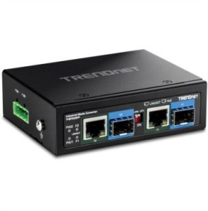 Konwerter światłowodowy TRENDnet TRENDnet 2-Port Industrial SFP to Gigabit PoE++ Media Conv. 1