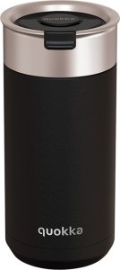 Quokka Quokka Boost Coffee Tumbler - Kubek termiczny ze stali nierdzewnej z zaparzaczem 400 ml (Carbon Black) 1