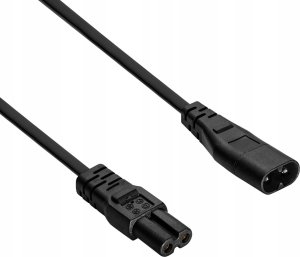 Kabel zasilający Akyga AKYGA Kabel zasilający AK-RD-08A przedłużacz ósemka CCA IEC C7 / IEC C8 1.5m 2