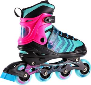 Rolki Nils Extreme NH18192A z wymienną płozą regulowane turkusowe r. 34-38 4