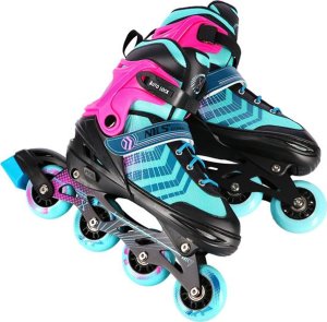 Rolki Nils Extreme NH18192A z wymienną płozą regulowane turkusowe r. 34-38 5