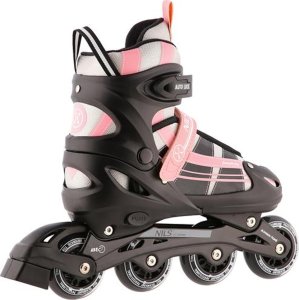 Rolki Nils Extreme NH18366A z wymienną płozą regulowane czarno-różowe r. 35-38 4