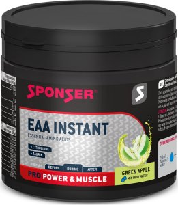 Sponser Aminokwasy SPONSER AMINO EAA INSTANT Zielone Jabłko Puszka 300g (NEW 2025) 1