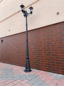 Kinkiet LVT Lvt Victoria 8406 lampa stojąca ogrodowa IP44 3x60W E27 czarna 3